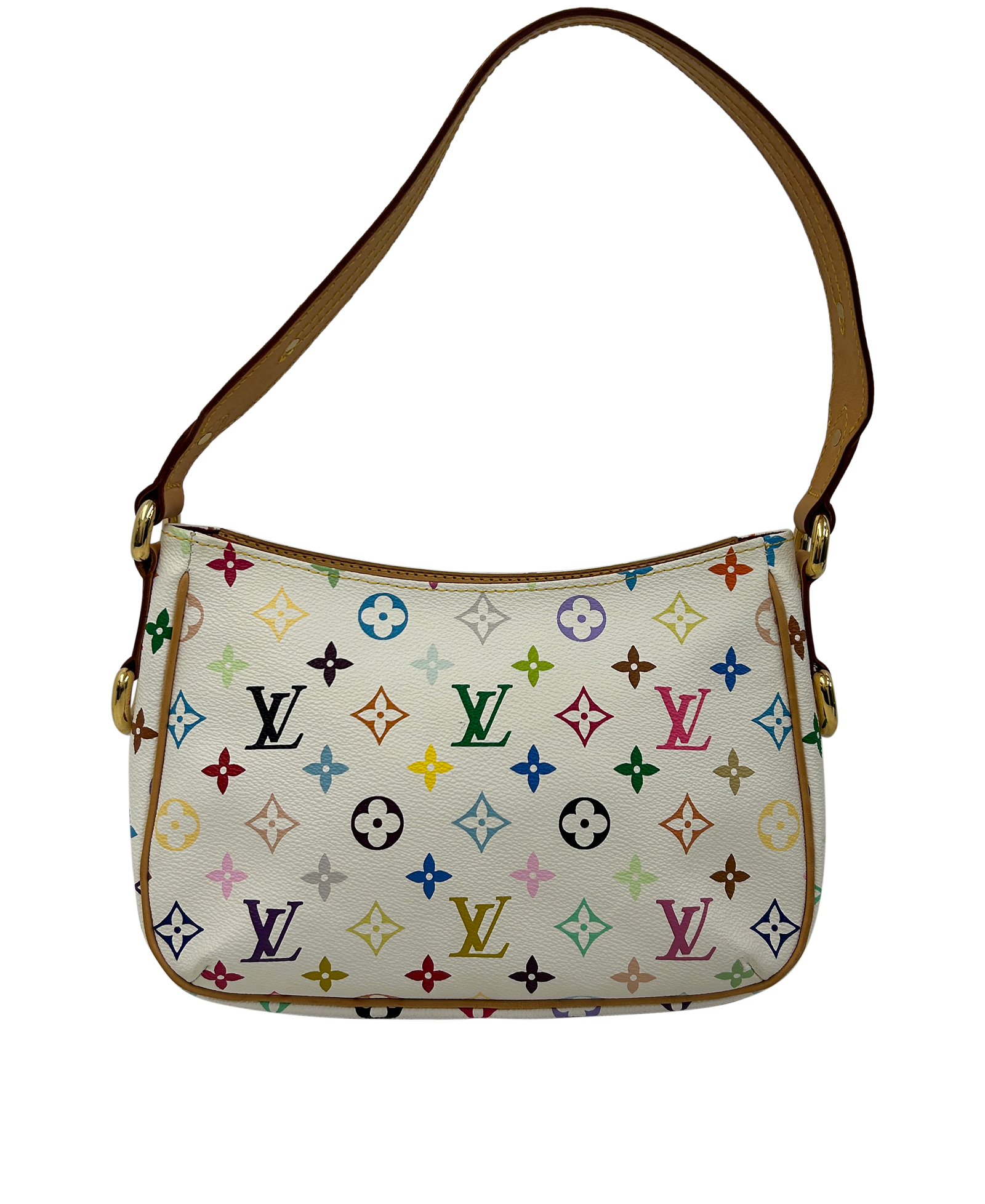 Lodge, 1.600&euro;, Bolso, Amarillo/Blanco/Oro rosa, Canvas - General, Vista trasera